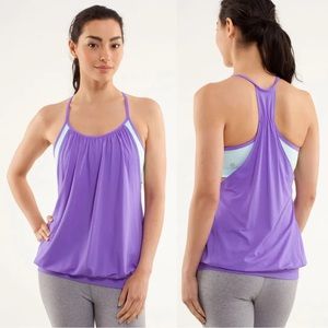 Lululemon Purple and turquoise Tank size 8